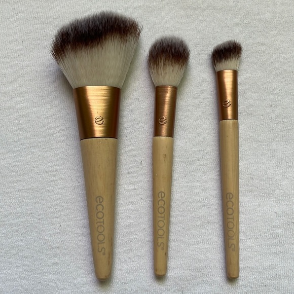 Eco Tools 3pc Travel Size Brush Bundle EUC - Picture 1 of 4